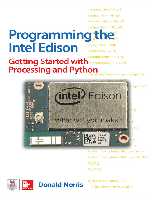 Title details for Programming the Intel Edison by Donald Norris - Available